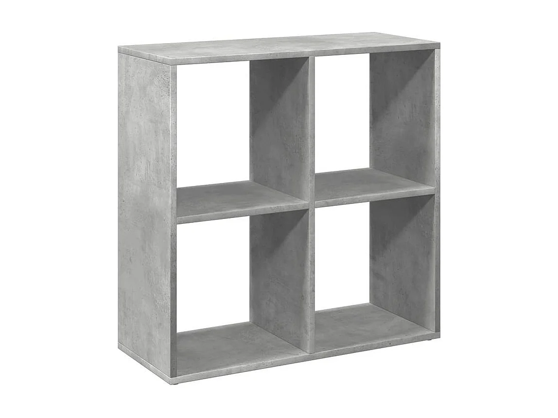 Étagère séparatrice de pièce gris béton 69,5x29x69,5