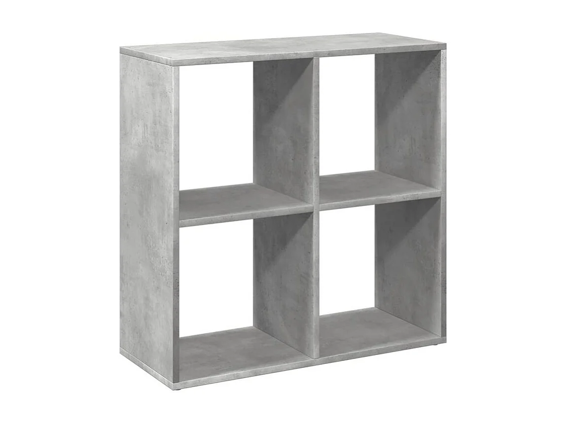Étagère séparatrice de pièce gris béton 69,5x29x69,5