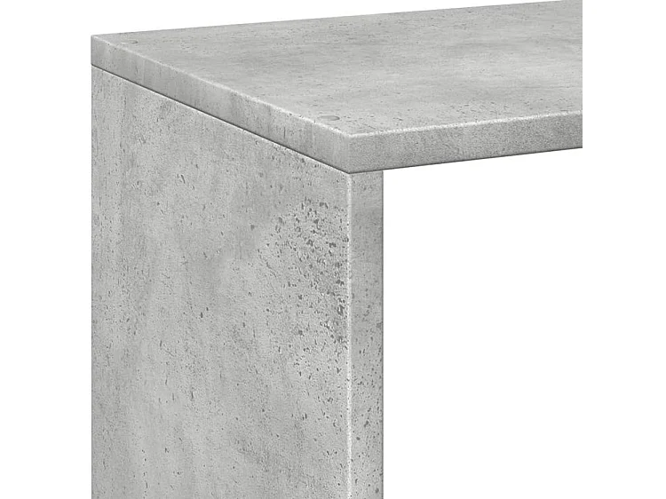Étagère séparatrice de pièce gris béton 69,5x29x69,5