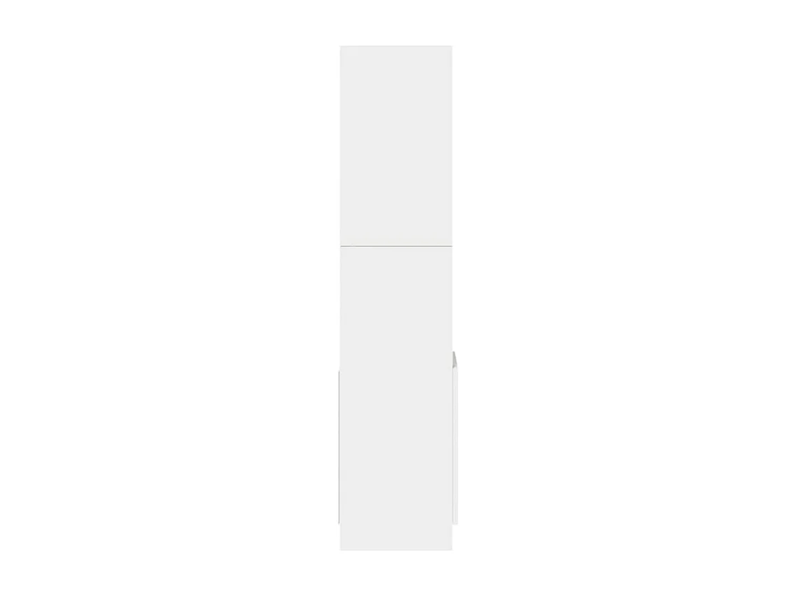 Bibliothèque multifonctionnelle en bois L92xH140xP33 – Collection Bibla-Blanc
