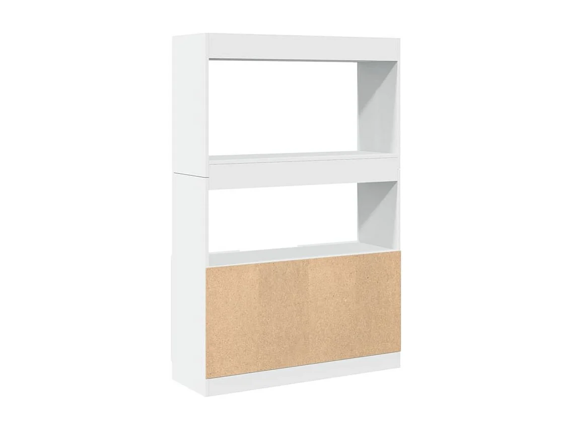Bibliothèque multifonctionnelle en bois L92xH140xP33 – Collection Bibla-Blanc