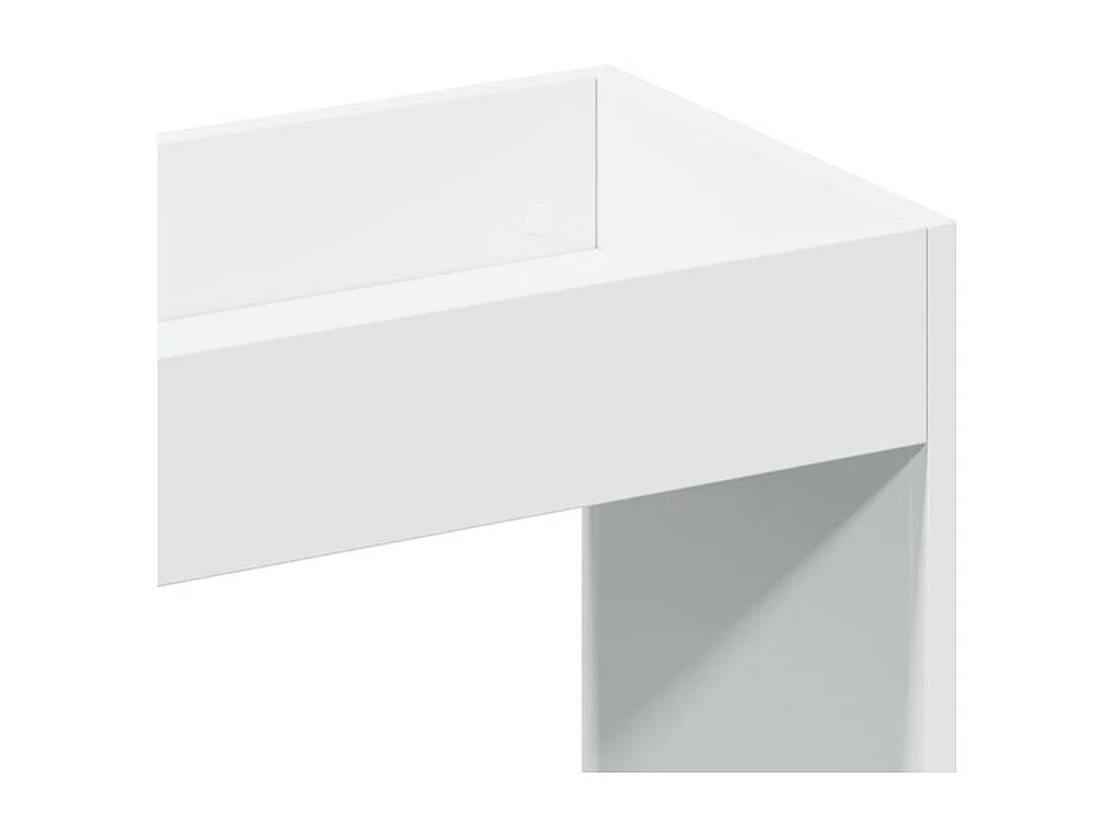 Bibliothèque multifonctionnelle en bois L92xH140xP33 – Collection Bibla-Blanc