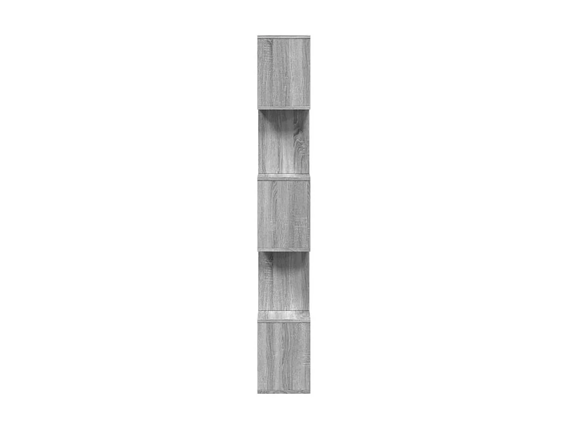 Étagère séparatrice de pièce 5 niveaux sonoma gris 70x24x161