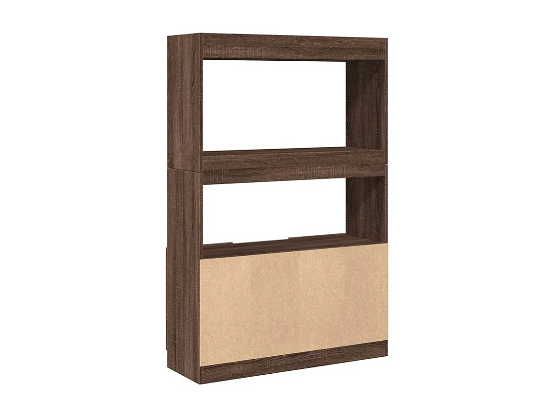 Bibliothèque multifonctionnelle en bois L92xH140xP33 – Collection Bibla-Noyer