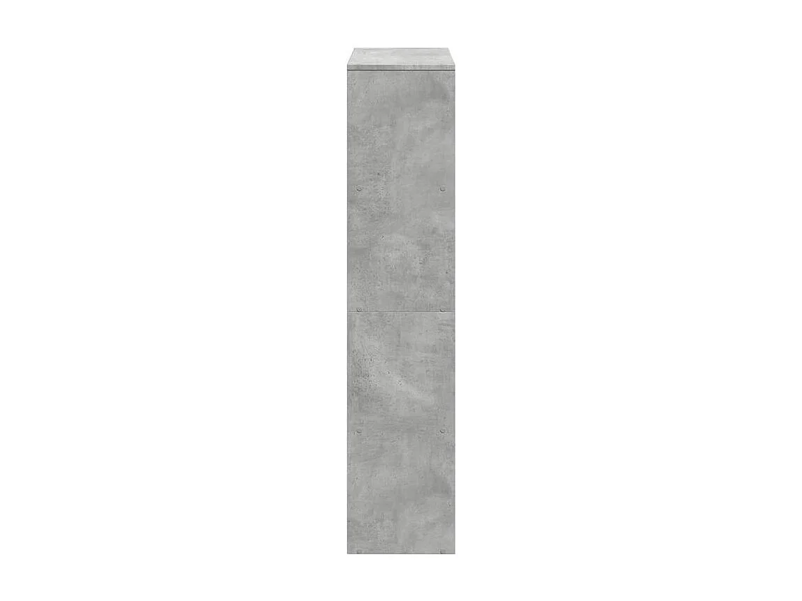 Étagère séparatrice de pièce à 4 niveaux gris béton