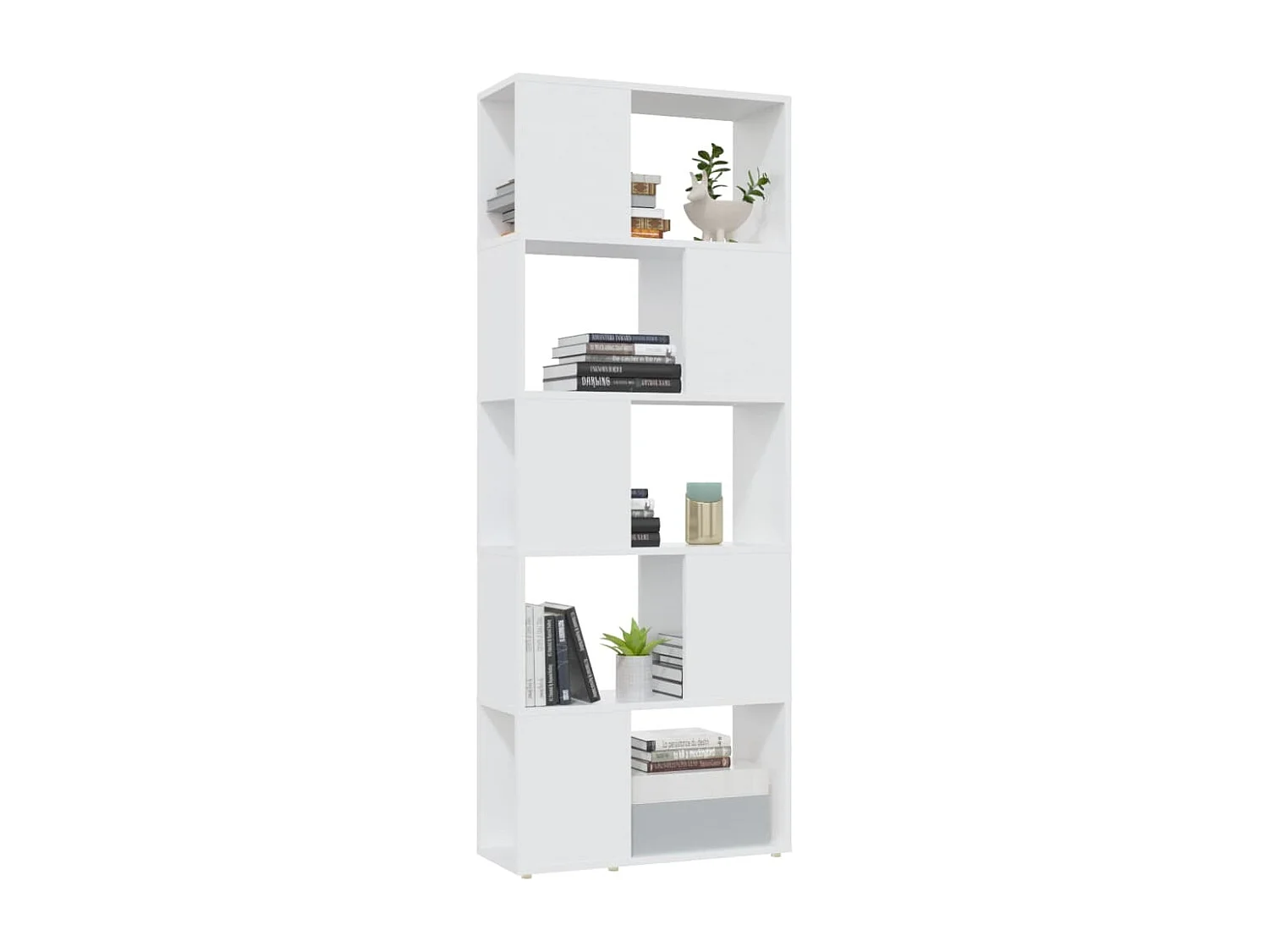 Bibliothèque Séparateur de pièce Blanc 60x24x155