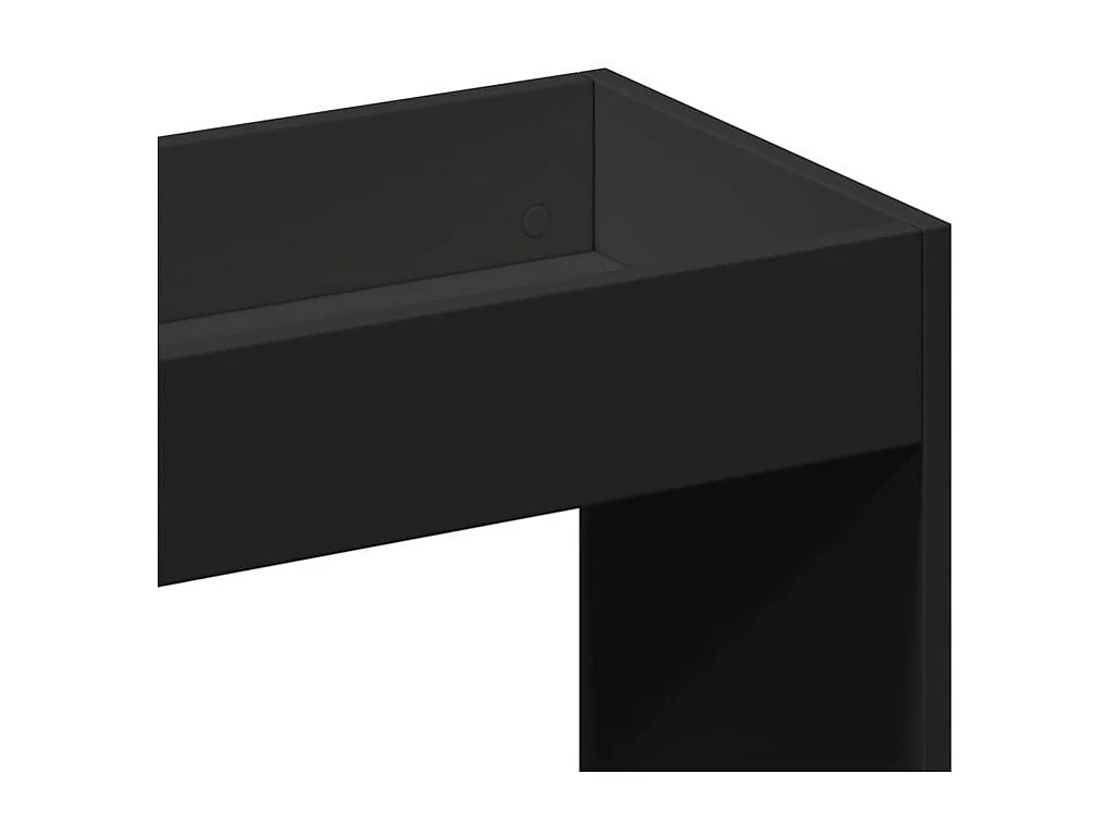 Bibliothèque multifonctionnelle en bois L92xH140xP33 – Collection Bibla-Noir