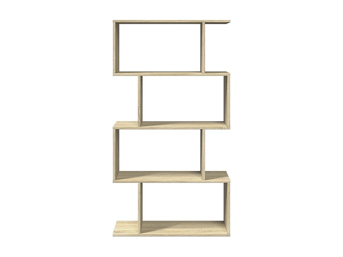 Étagère séparatrice de pièce 4 niveaux chêne sonoma 70x24x129