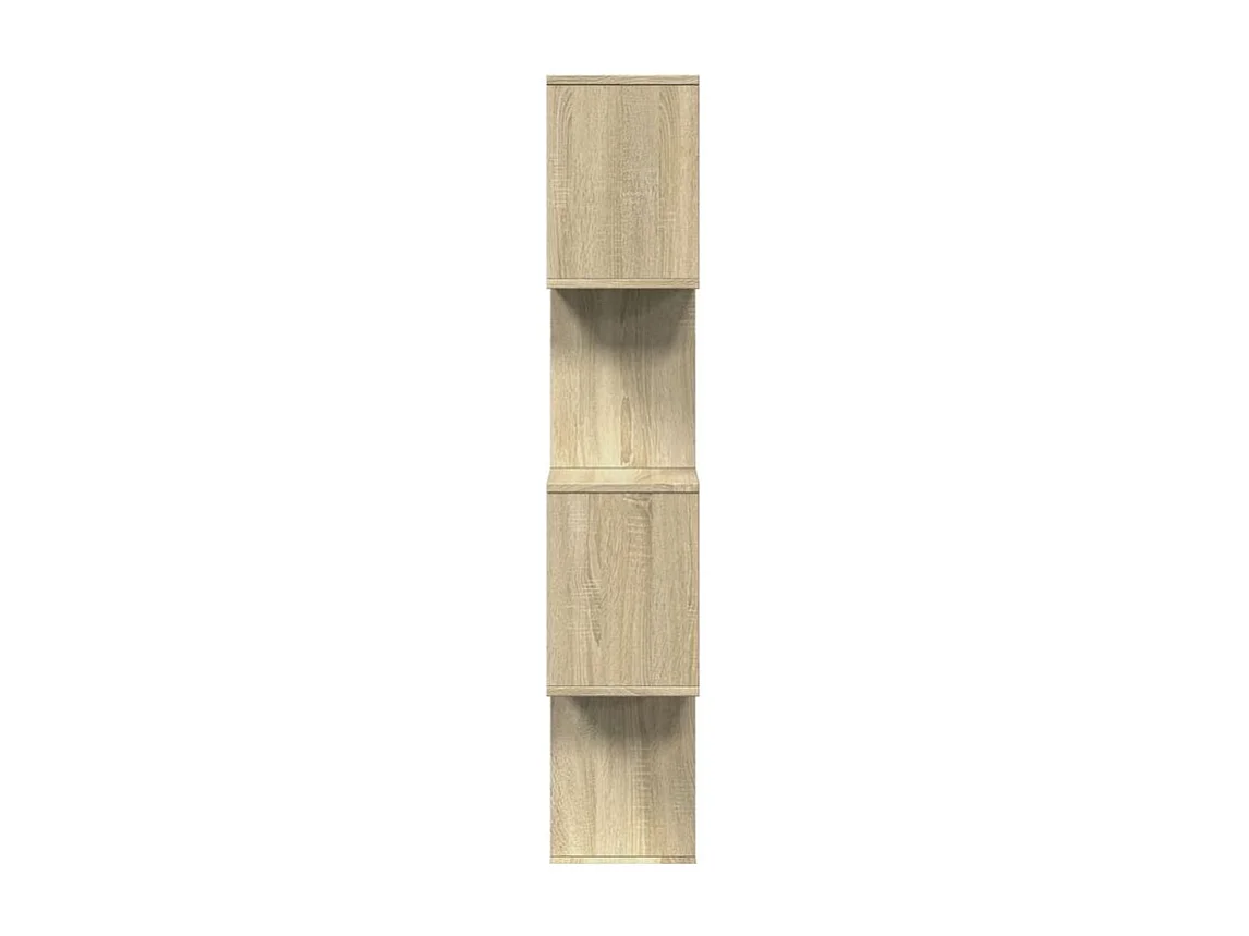 Étagère séparatrice de pièce 4 niveaux chêne sonoma 70x24x129
