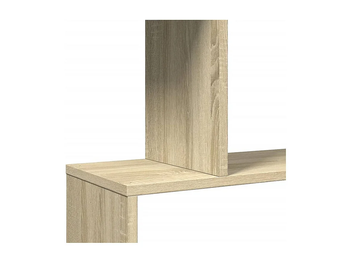 Étagère séparatrice de pièce 4 niveaux chêne sonoma 70x24x129
