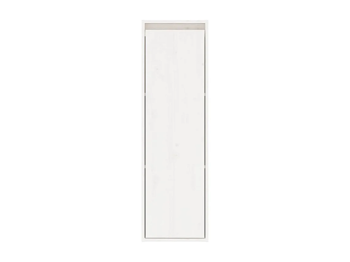 Colonne murale en bois massif Niko L30xH100xP30 - Compacte et Pratique-Blanc