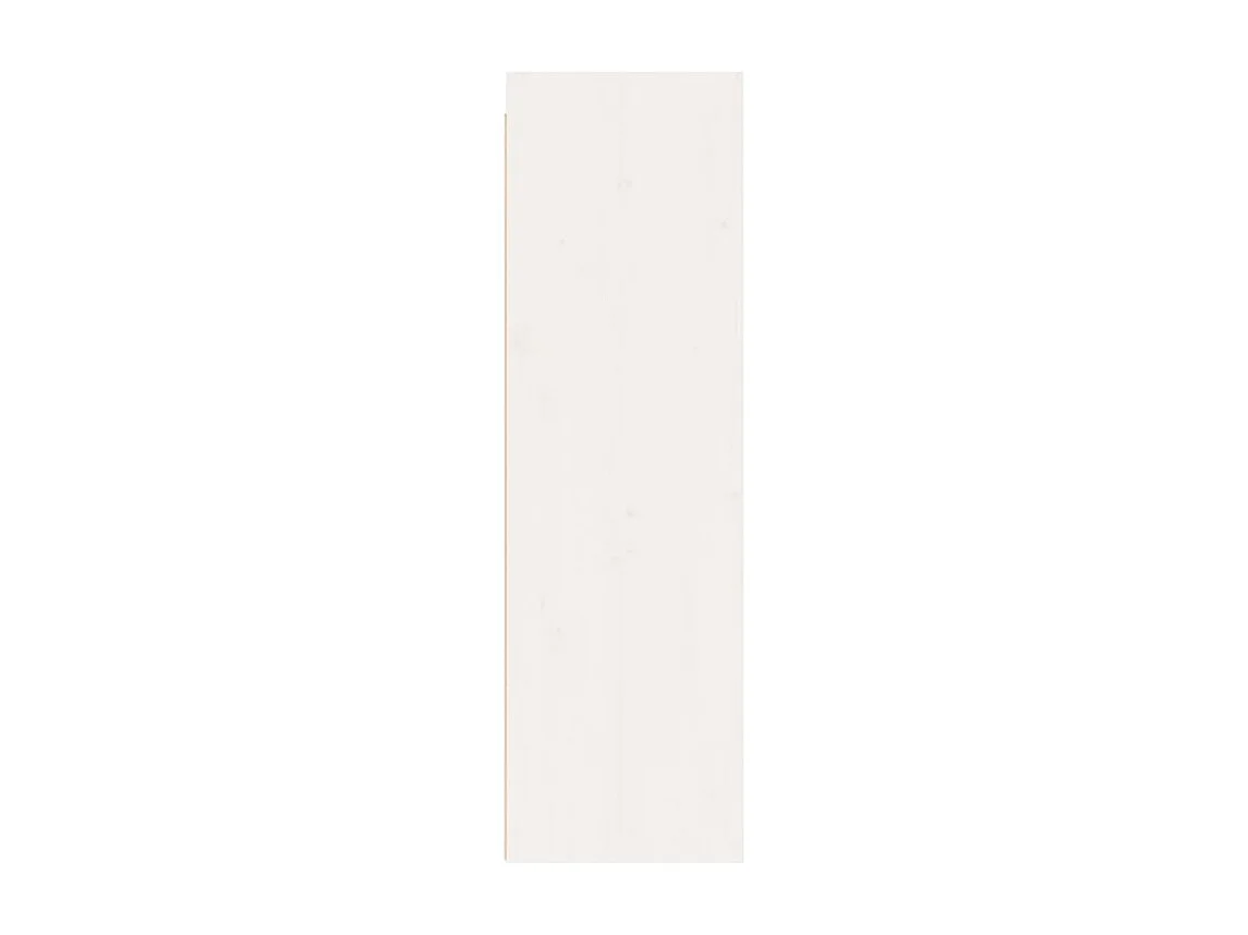Colonne murale en bois massif Niko L30xH100xP30 - Compacte et Pratique-Blanc