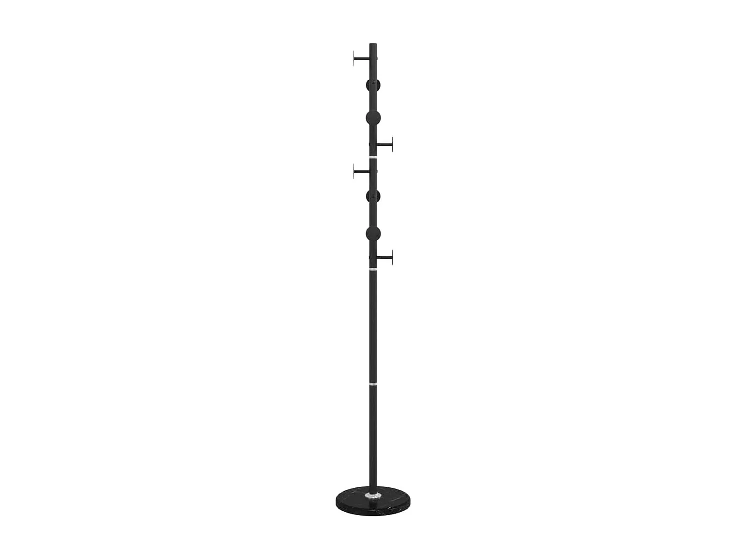 Porte-manteau sur pied SYKA – Métal & Marbre – H 176cm-Noir