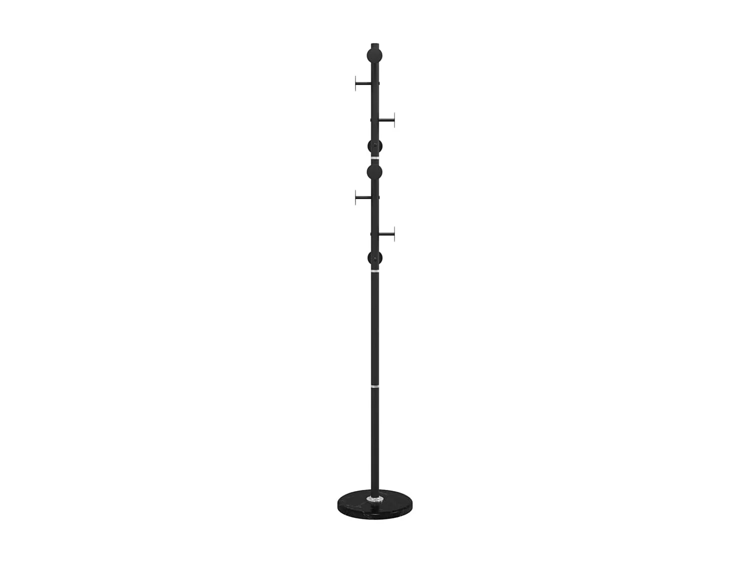Porte-manteau sur pied SYKA – Métal & Marbre – H 176cm-Noir