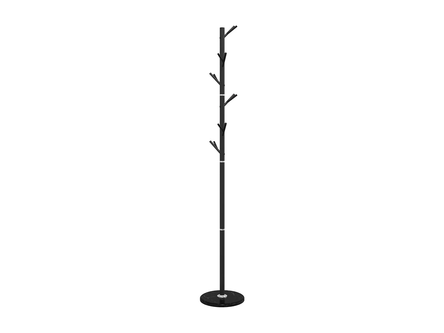 Porte-manteau sur pied LOGA – Métal & Marbre - H 175cm-Noir