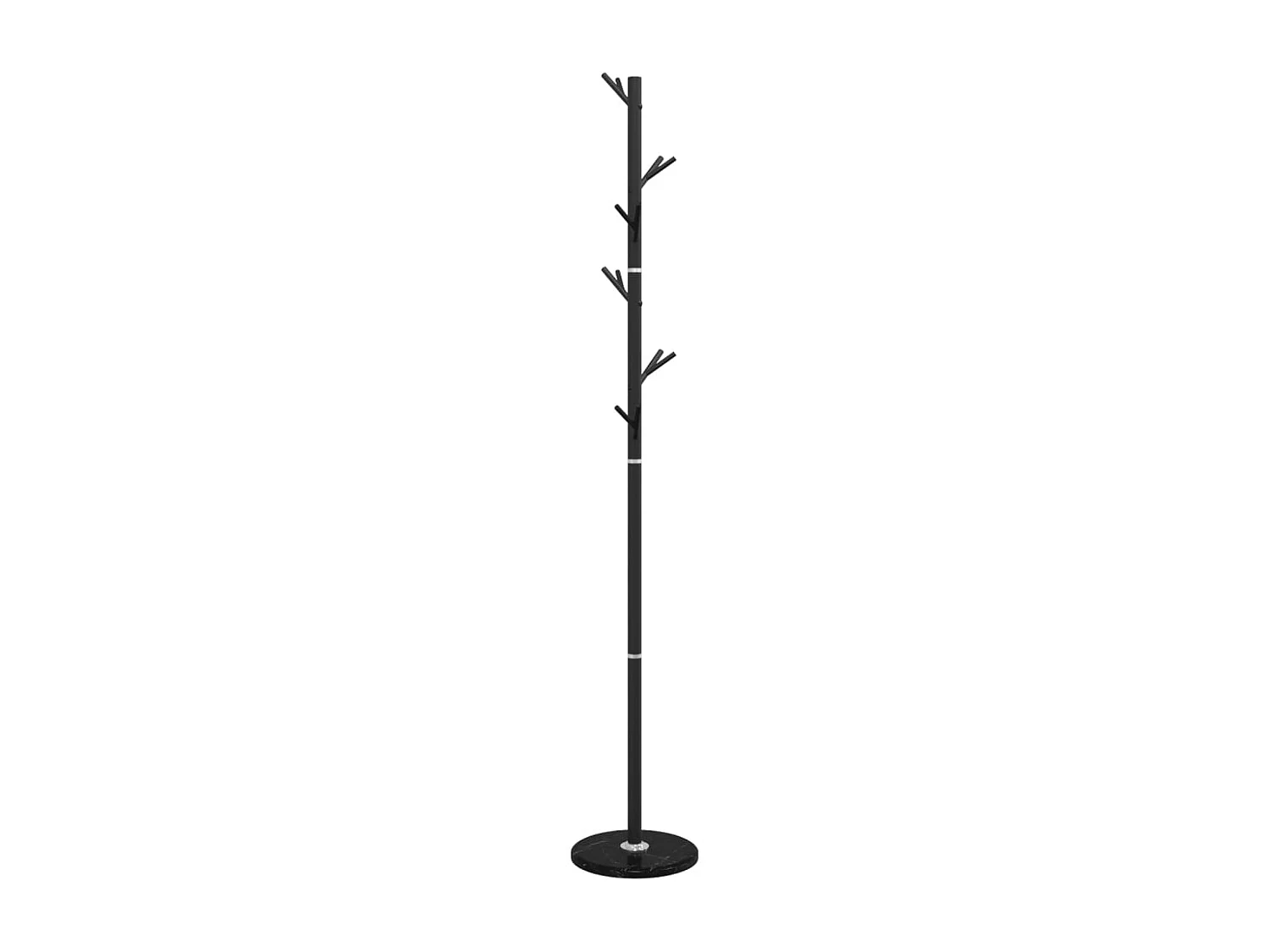 Porte-manteau sur pied LOGA – Métal & Marbre - H 175cm-Noir