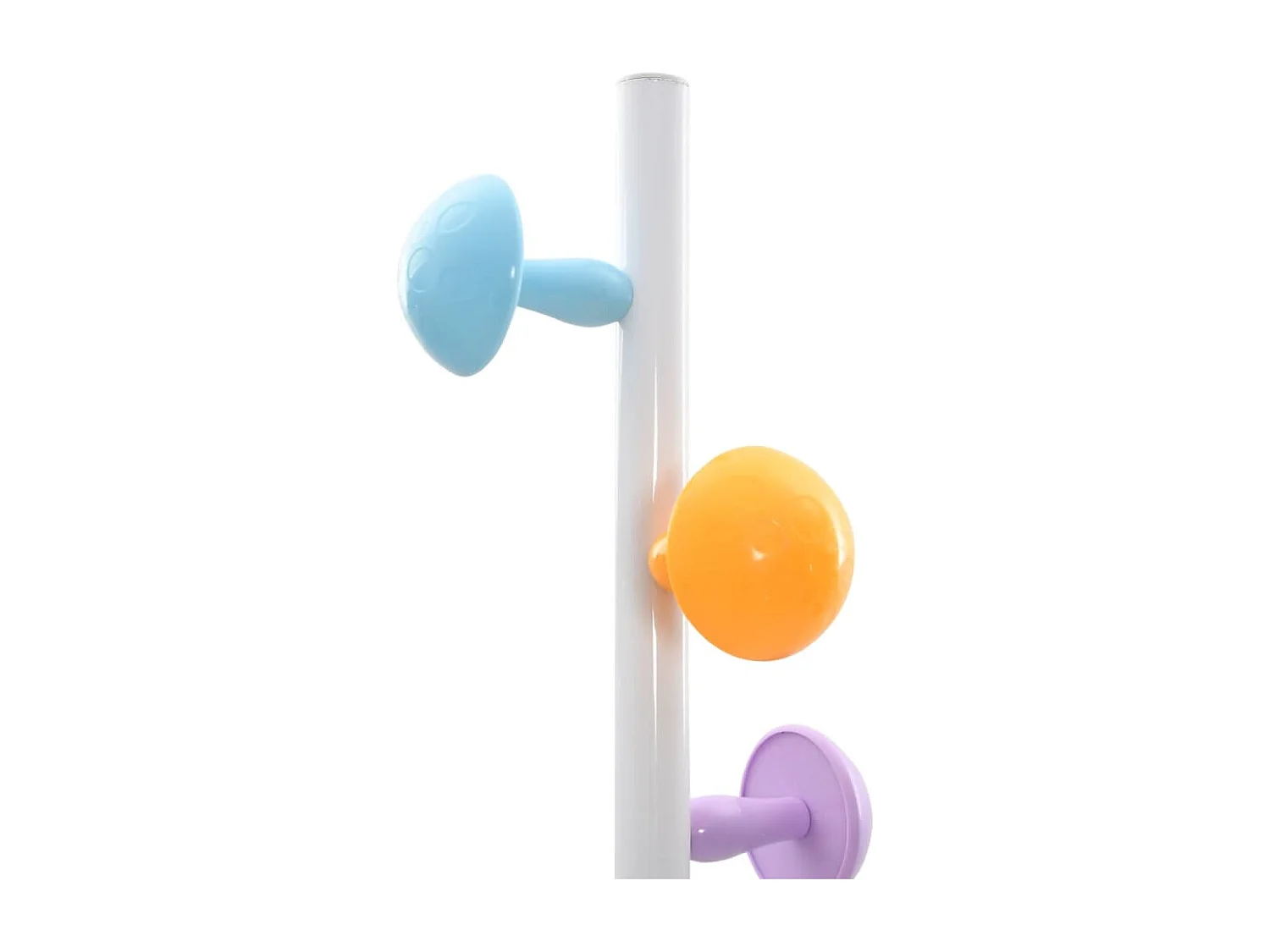 Porte-manteau sur pied SOLY – Métal & Base lestées – H 172cm-Blanc