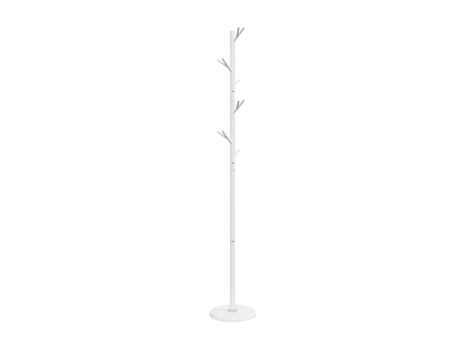 Porte-manteau sur pied LOGA – Métal & Marbre - H 175cm-Blanc