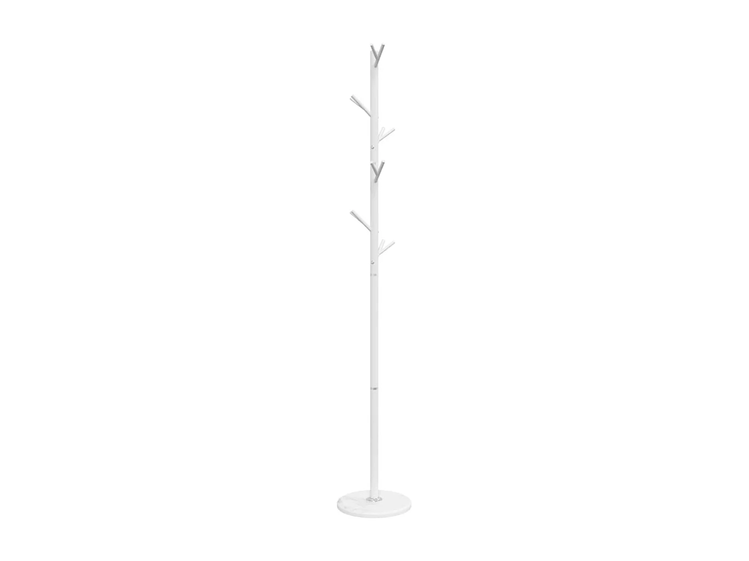 Porte-manteau sur pied LOGA – Métal & Marbre - H 175cm-Blanc