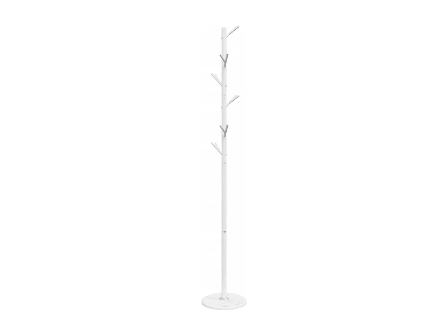 Porte-manteau sur pied LOGA – Métal & Marbre - H 175cm-Blanc