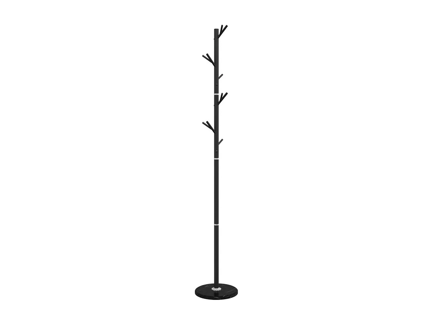 Porte-manteau sur pied LOGA – Métal & Marbre - H 175cm-Blanc