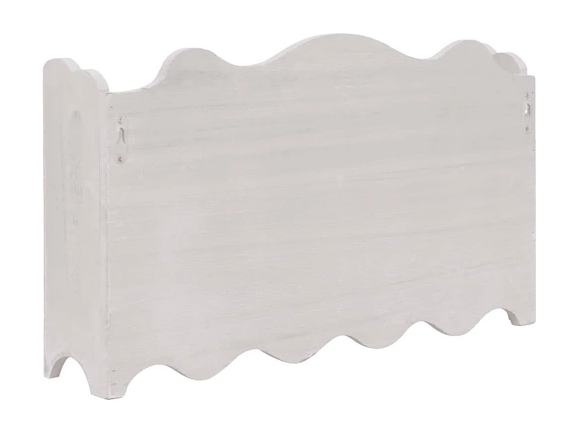 Porte-manteau mural Blanc 50x10x30 Bois