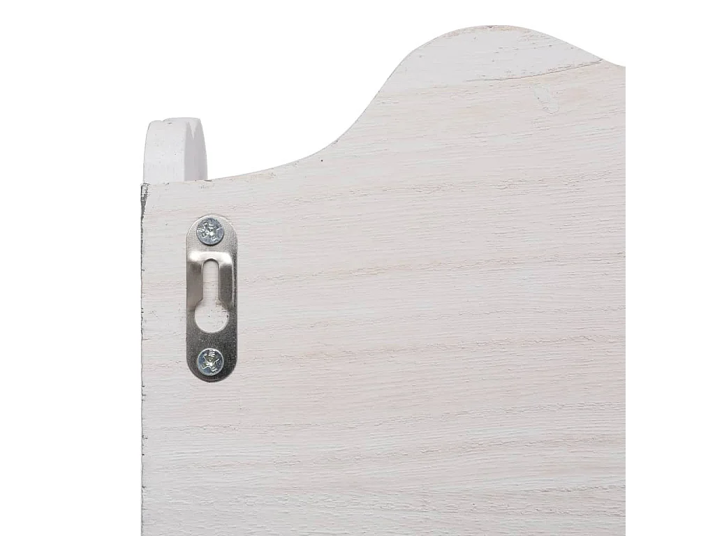 Porte-manteau mural Blanc 50x10x30 Bois
