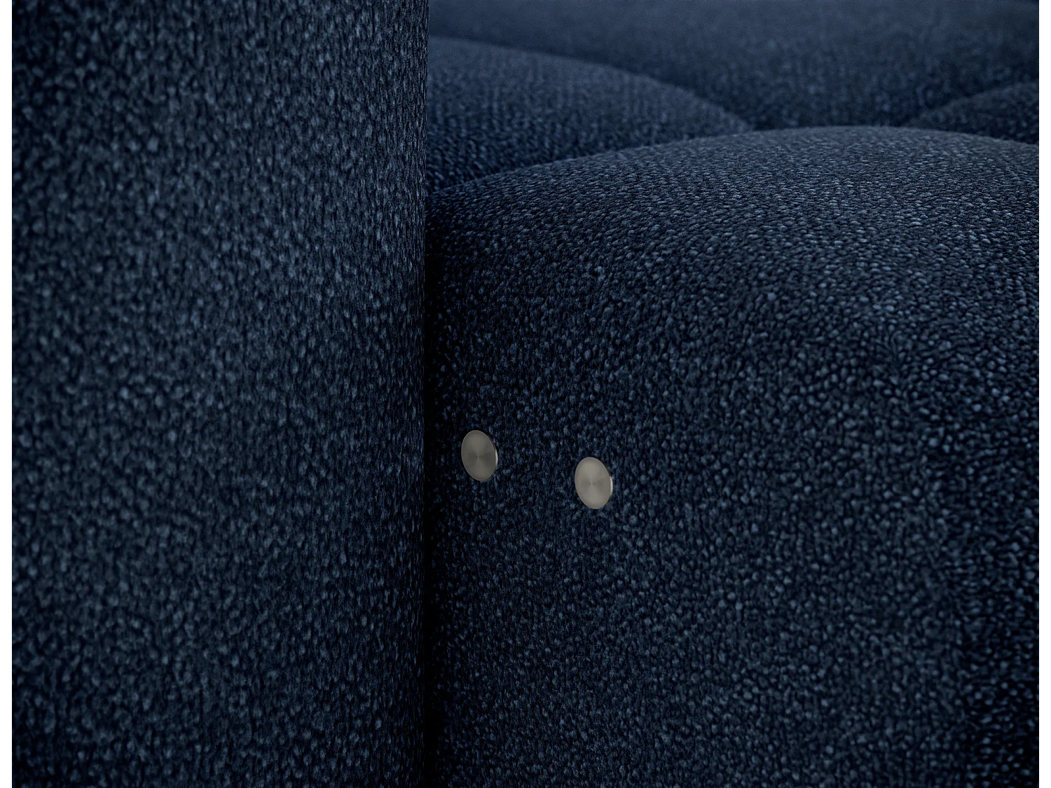 Canapé d’angle convertible 4 places tissu FENKA 288cm – Assise électrique & têtières réglables-Bleu-angle droit