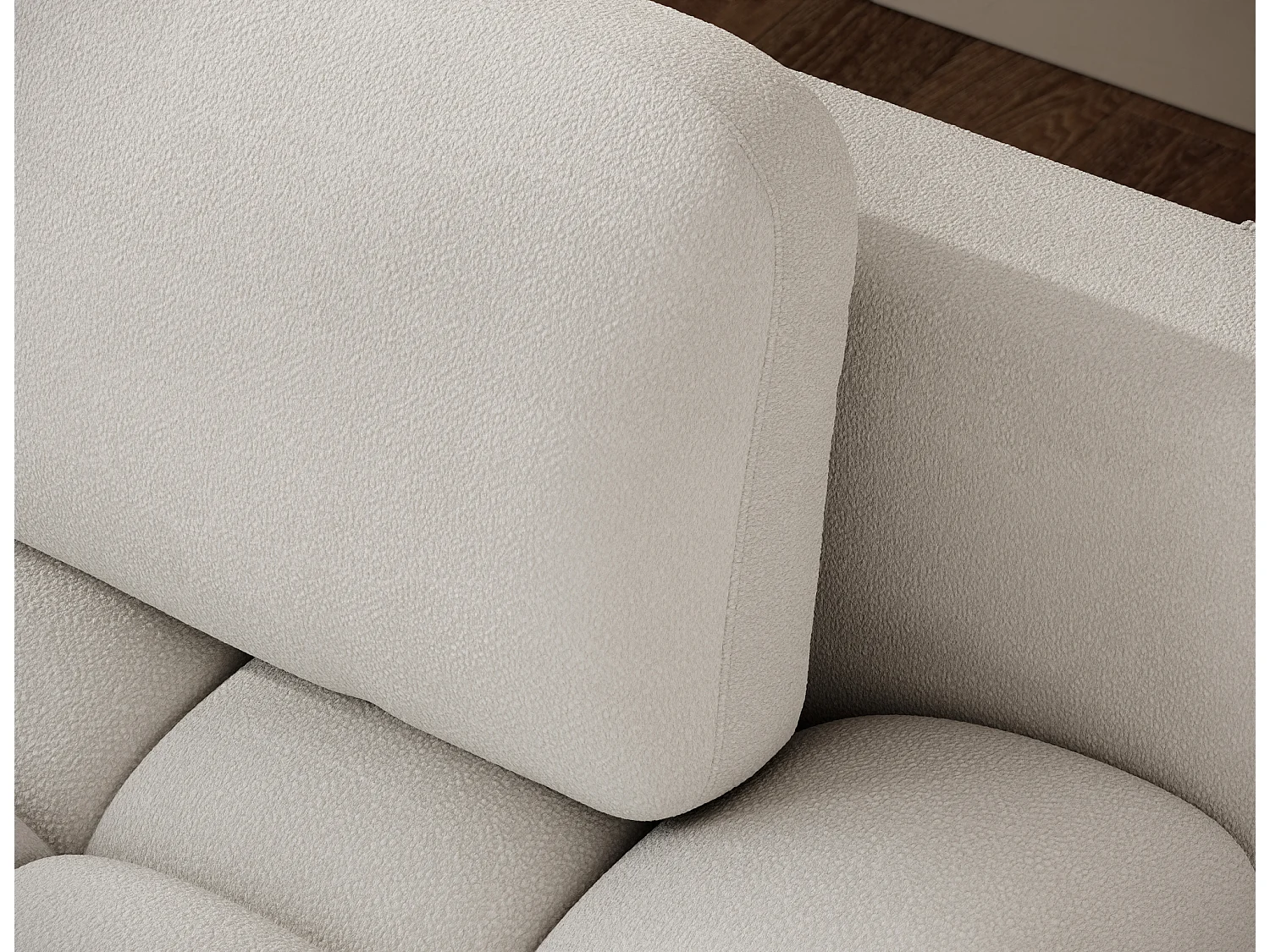 Canapé convertible 2 places NIVIO avec coffre et pieds en bois noir – 210cm-Blanc