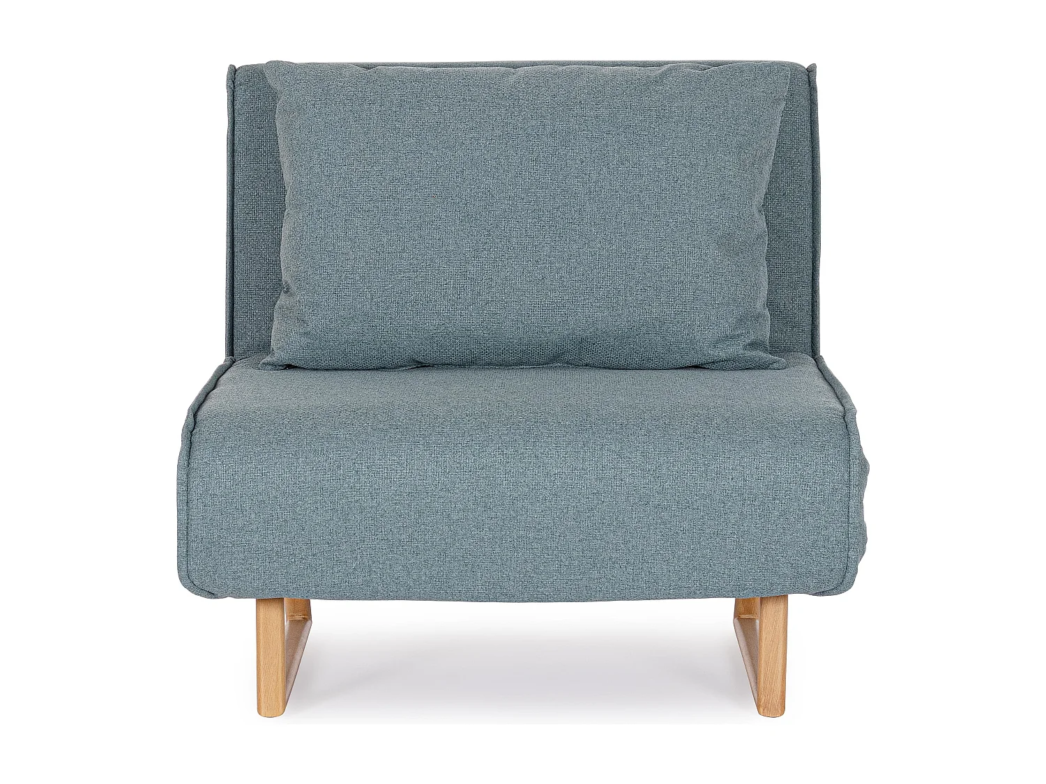 Fauteuil convertible velours côtelé KOLTEN – Élégance scandinave-Bleu