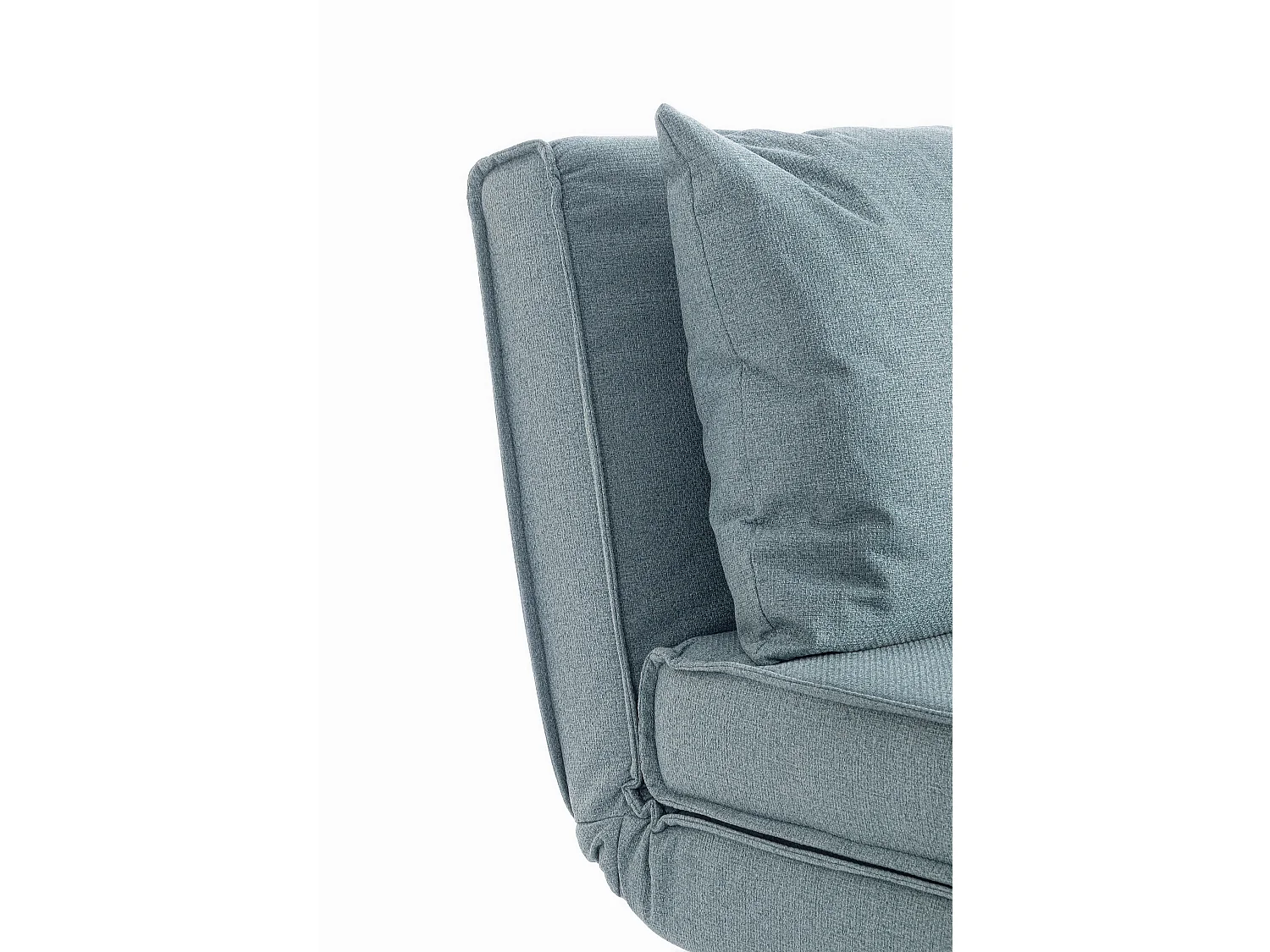 Fauteuil convertible velours côtelé KOLTEN – Élégance scandinave-Bleu