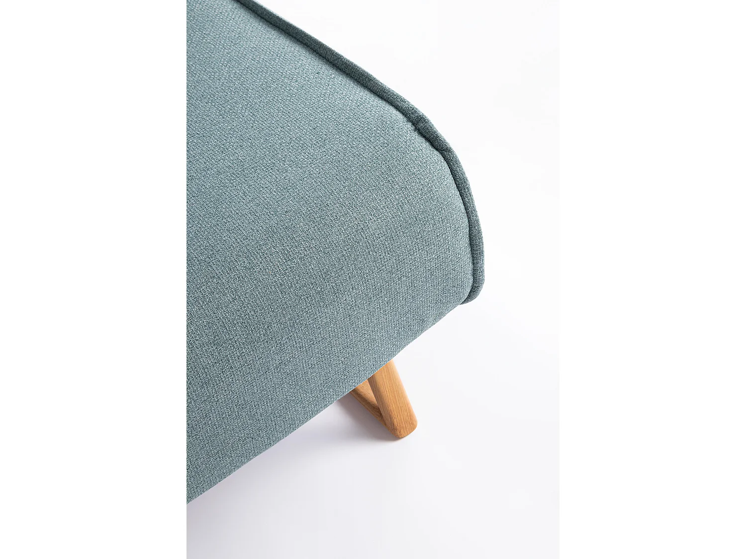 Fauteuil convertible velours côtelé KOLTEN – Élégance scandinave-Bleu