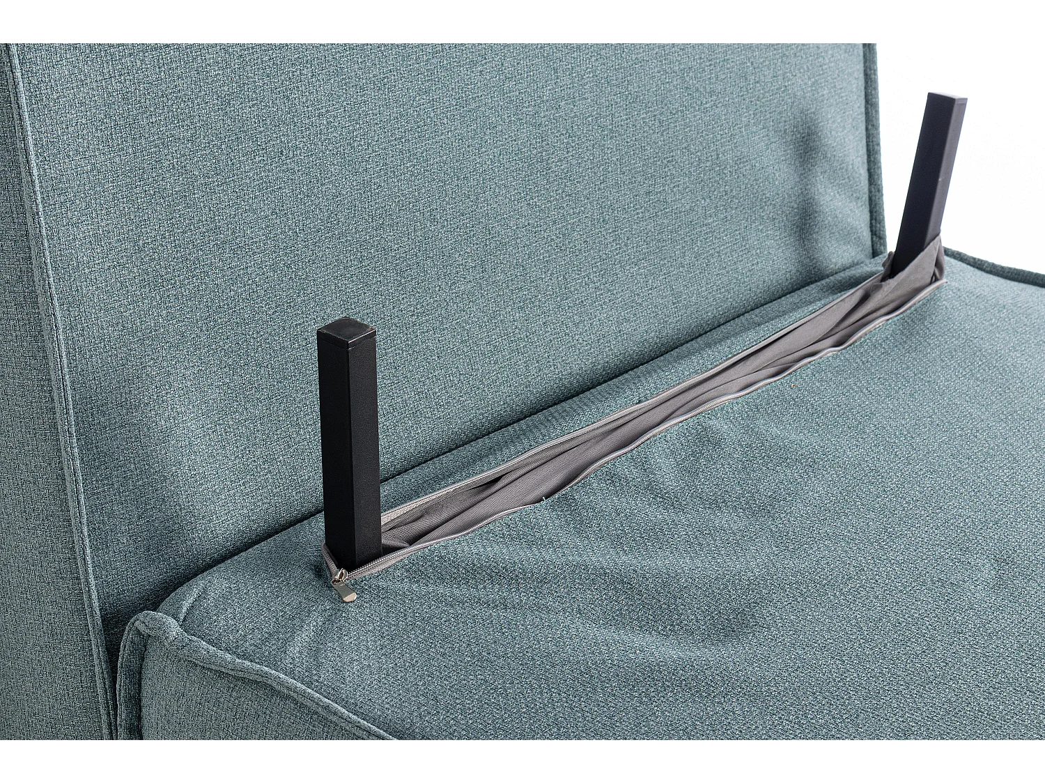 Fauteuil convertible velours côtelé KOLTEN – Élégance scandinave-Bleu