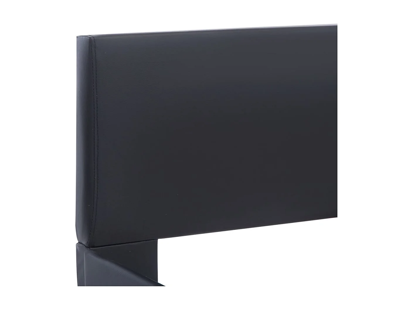 Lit avec LED Noir Similicuir 180x200