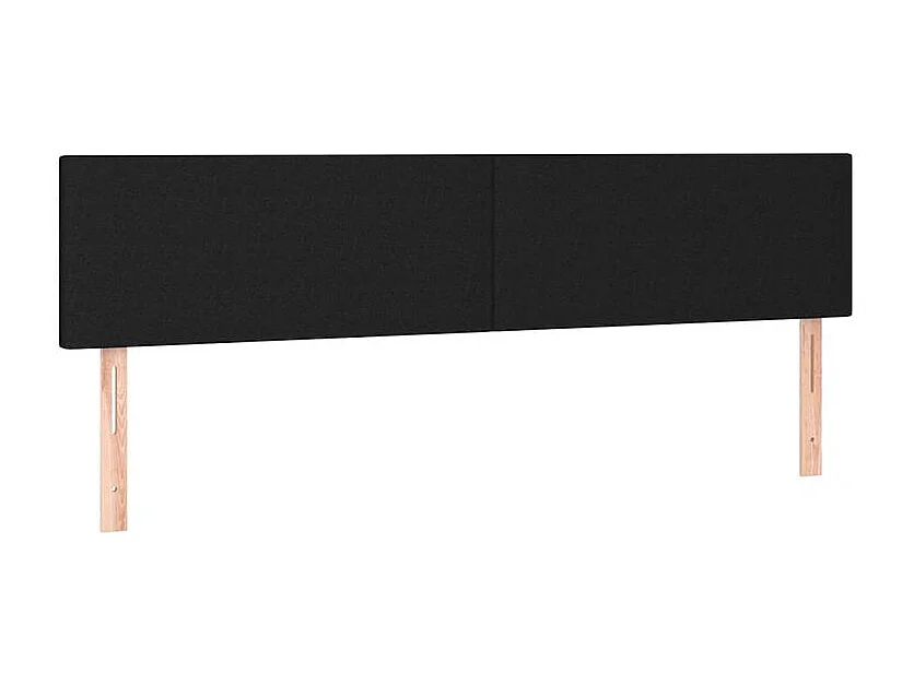 Sommier à lattes de lit avec matelas Noir 180x200 Tissu
