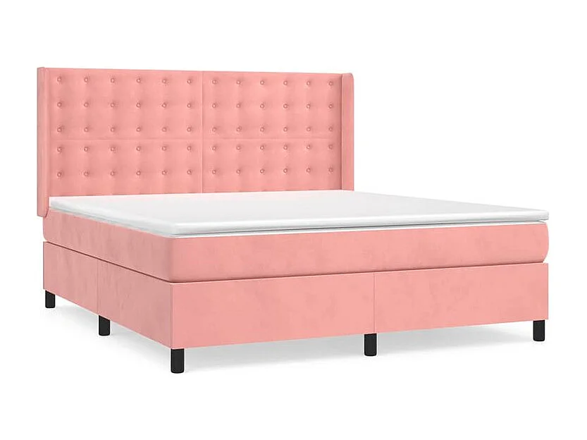 Sommier à lattes de lit avec matelas Rose 160x200 Velours