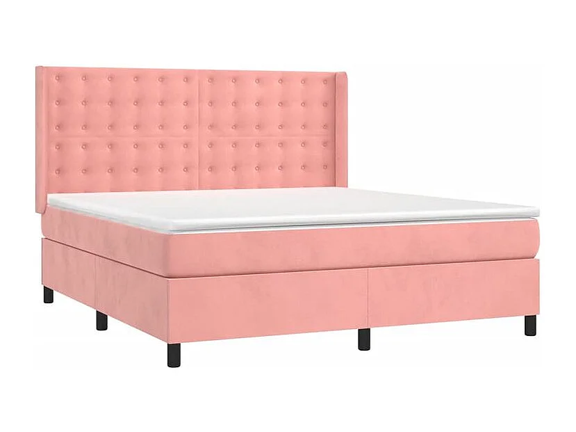 Sommier à lattes de lit avec matelas Rose 160x200 Velours