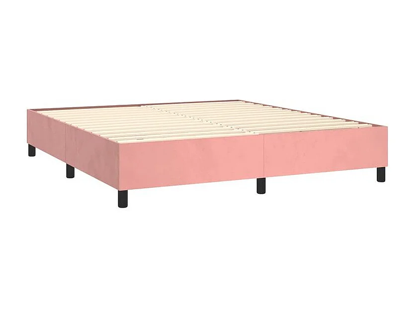 Sommier à lattes de lit avec matelas Rose 160x200 Velours
