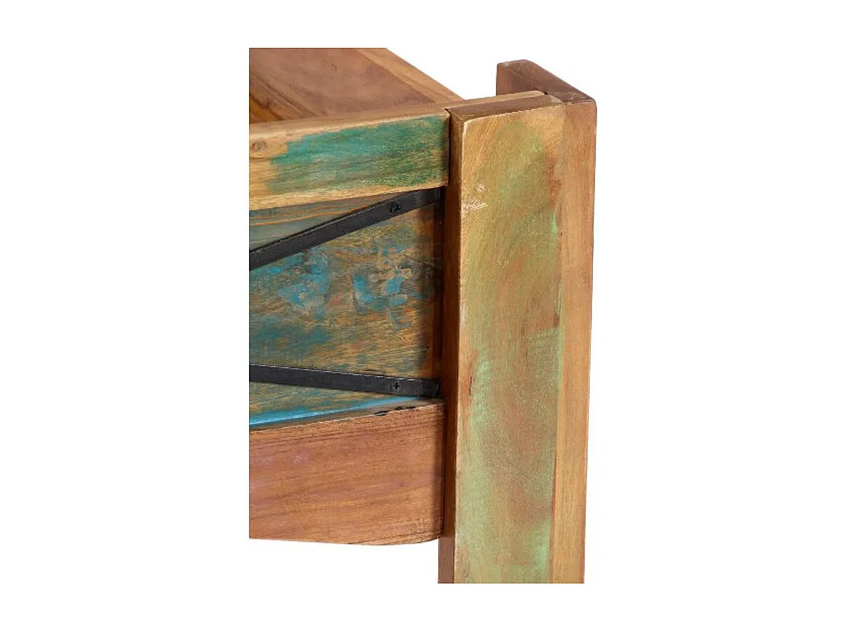 Lit adulte bois massif recyclé Ray 140x200
