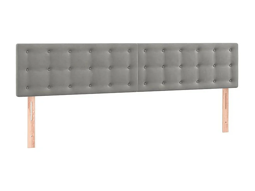 Sommier à lattes de lit matelas et LED Gris clair 160x200