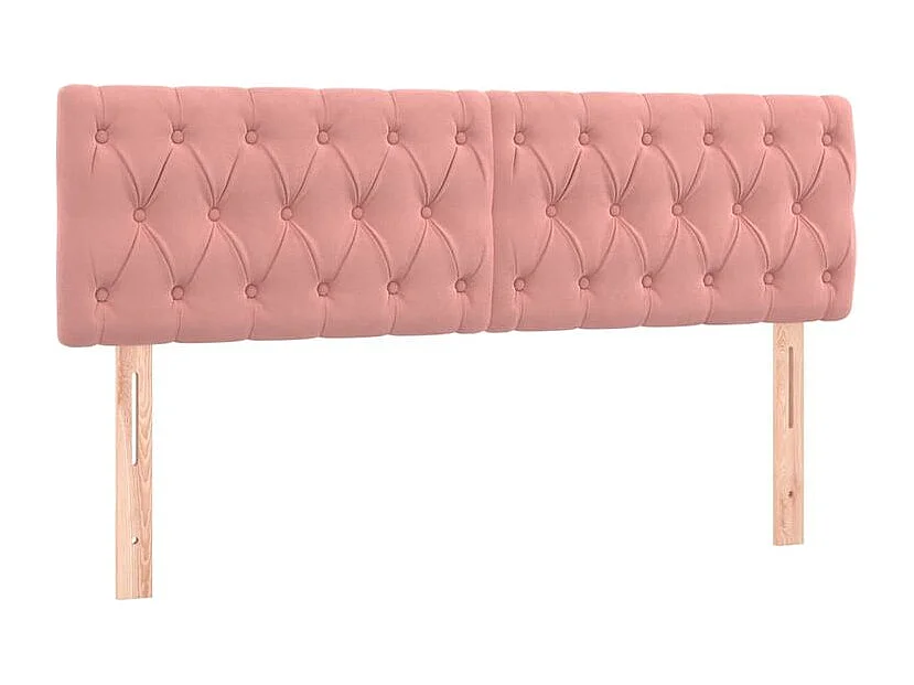 Sommier à lattes de lit avec matelas et LED Rose 160x200