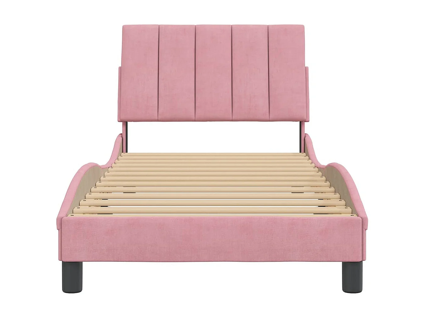 Cadre de lit avec tête de lit Roe 90x200 Velour