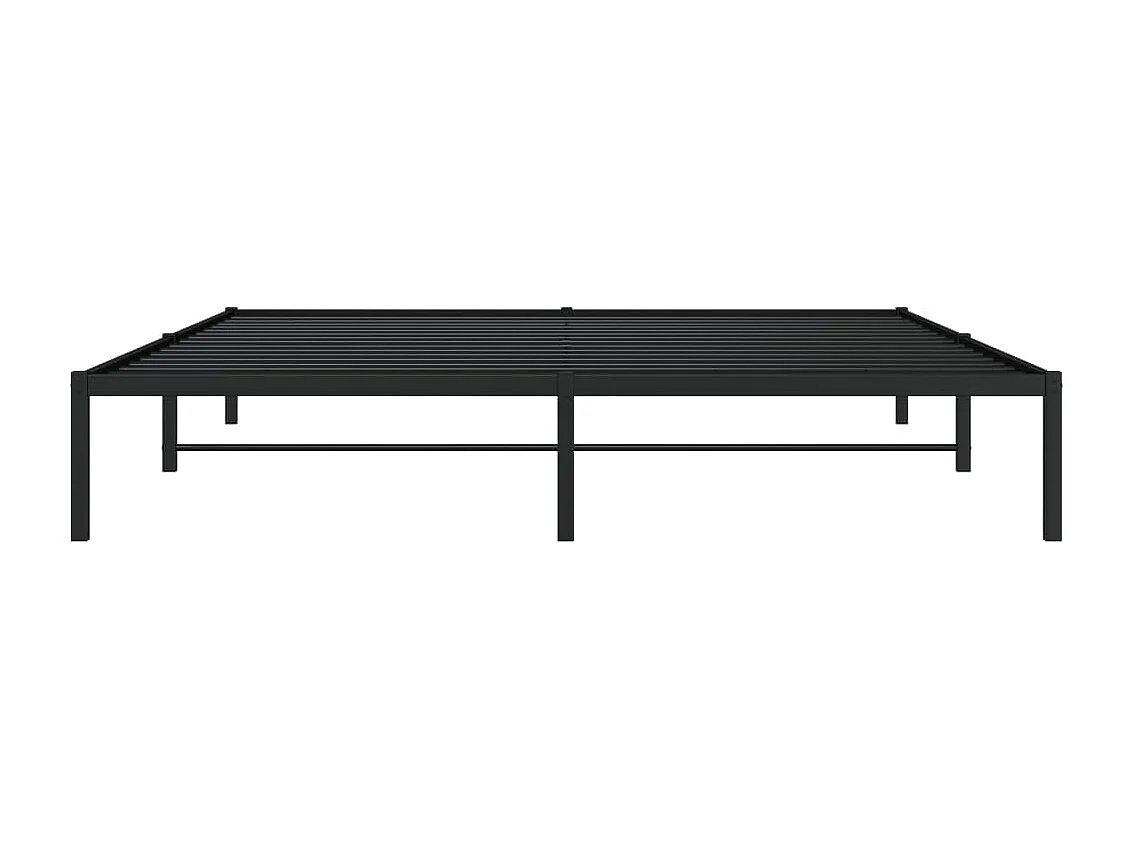 Cadre de lit métal noir 180x200