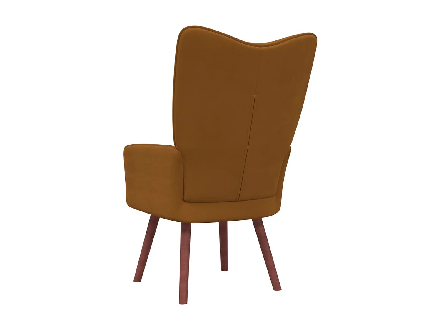 Fauteuil bergère Marron Velours
