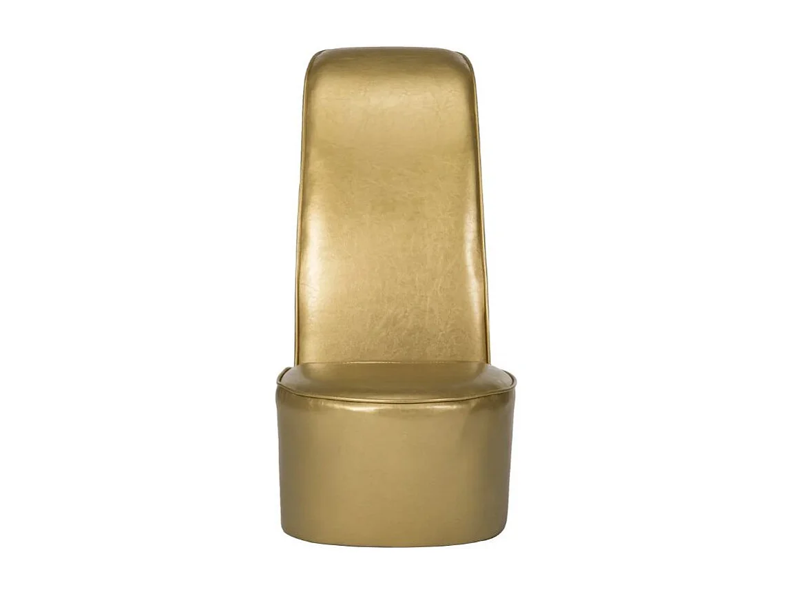 Fauteuil simili cuir doré Fashionly