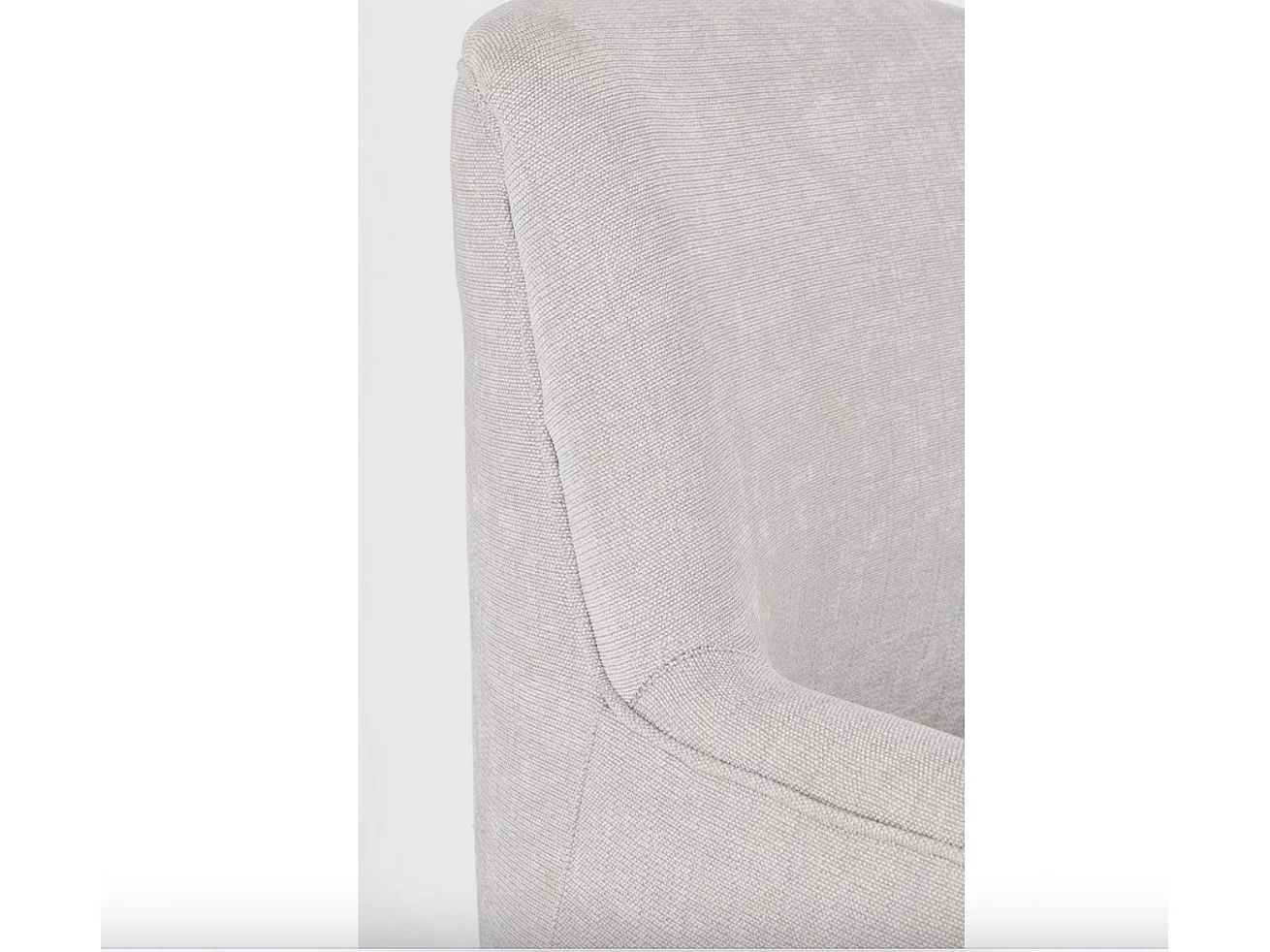 Fauteuil ERNESTINE – Deign compact & confort dene-Gri clair