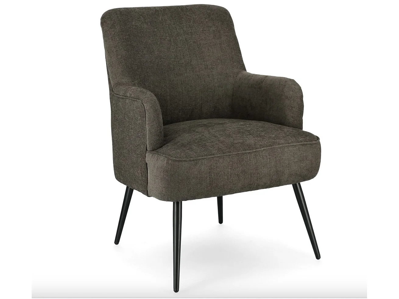 Fauteuil ERNESTINE – Deign compact & confort dene-Marron