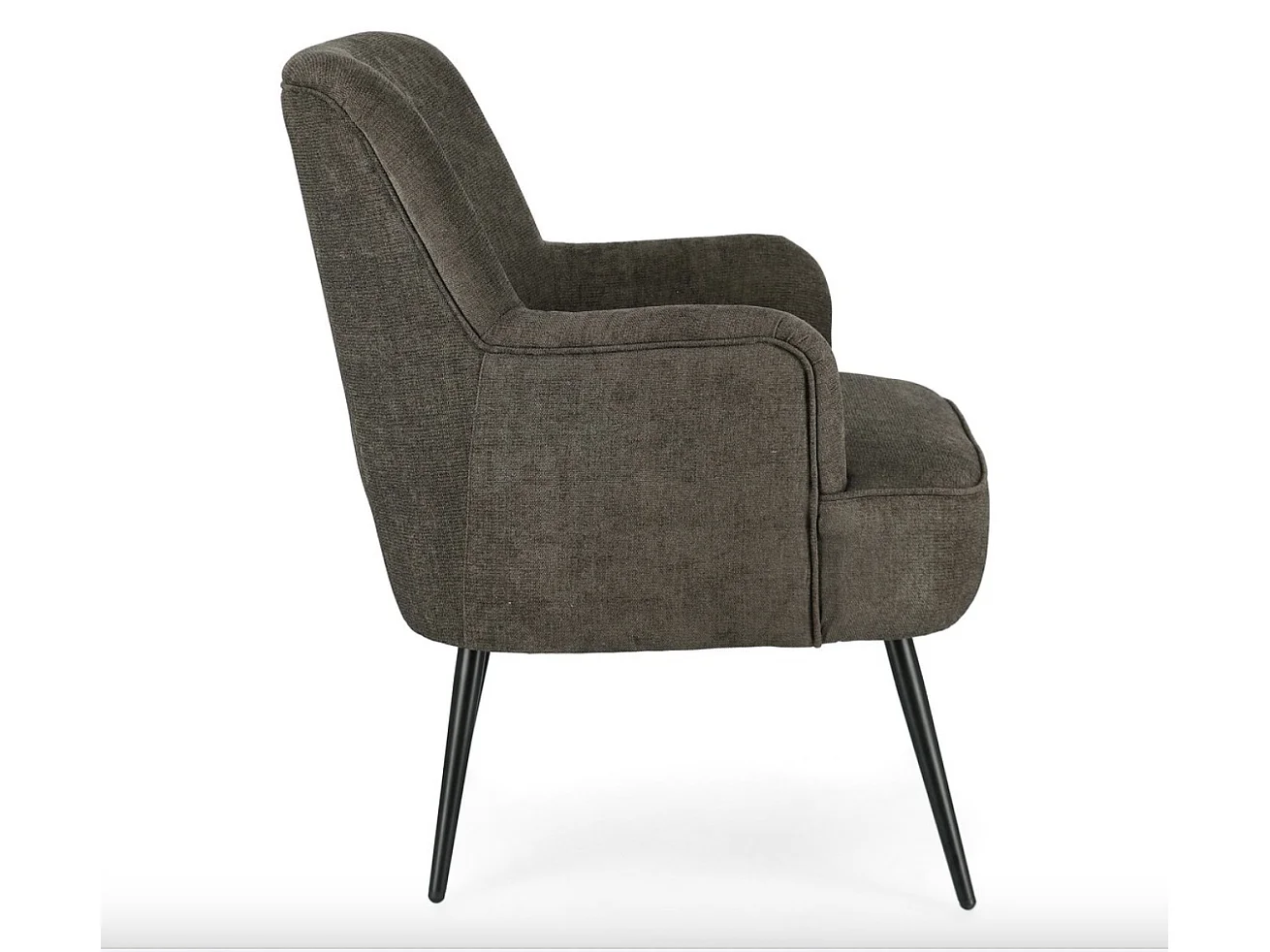 Fauteuil ERNESTINE – Deign compact & confort dene-Marron