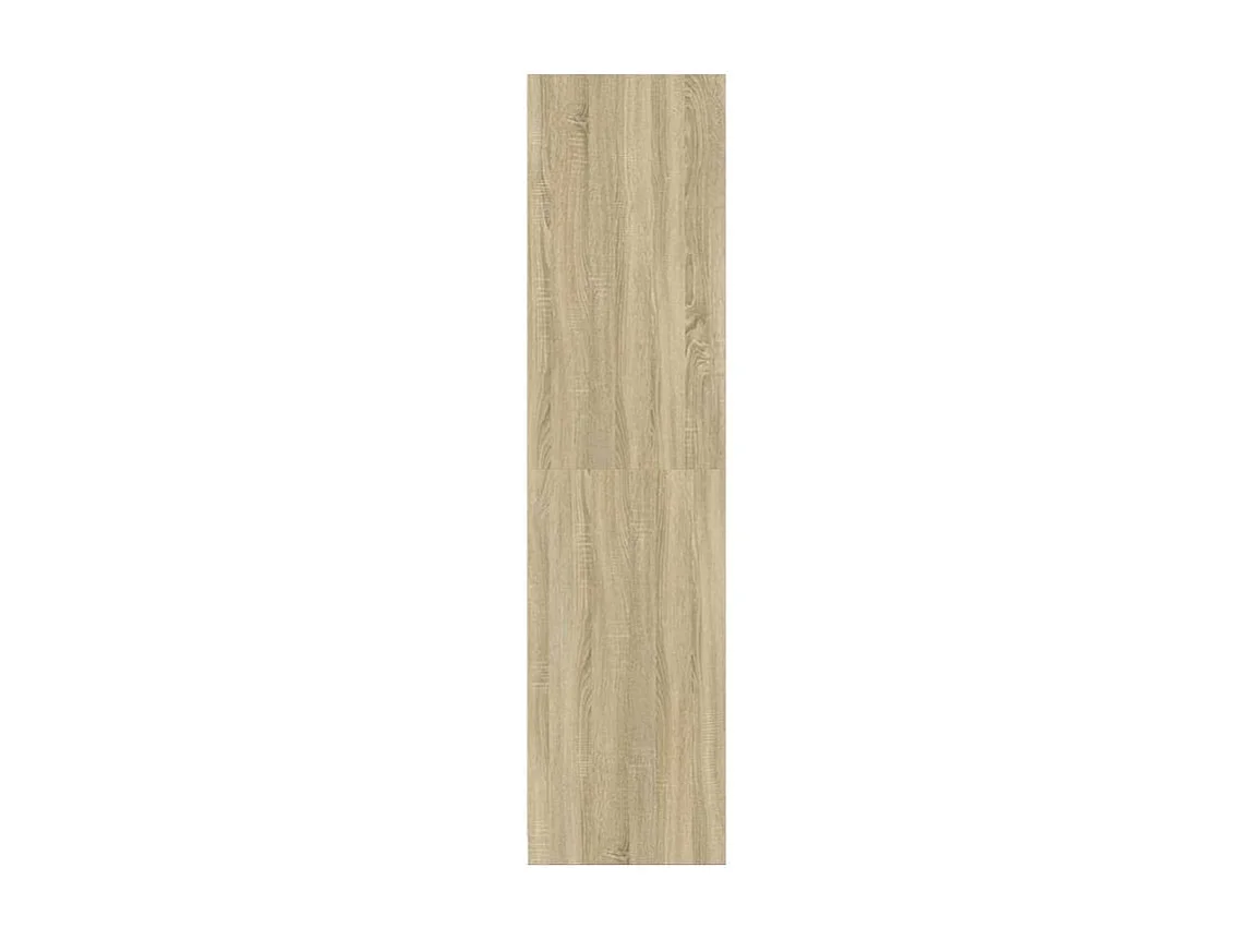 Armoire dressing 1 penderie 3 étagère 30cm - Collection Klozer-Chêne clair