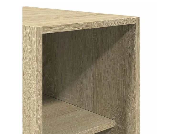 Armoire dressing 1 penderie 3 étagère 30cm - Collection Klozer-Chêne clair